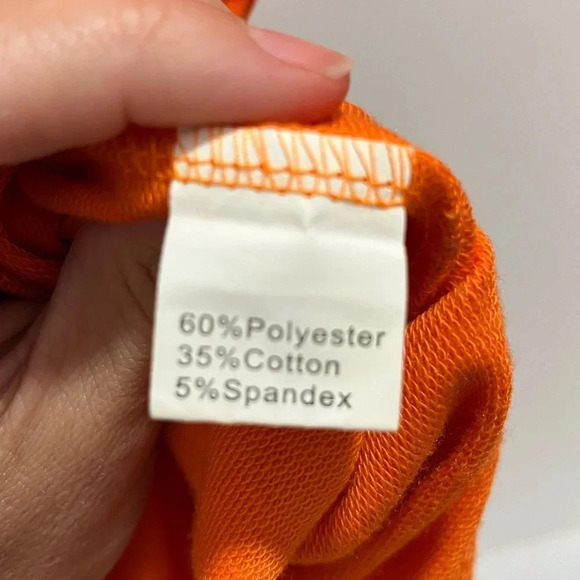 Skeleton Halloween Never Better orange light weight sweatshirt size Large - Picture 3 of 4